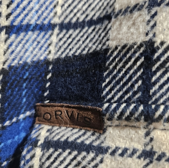 mens ORVIS quality plaid flannel - Picture 2 of 3
